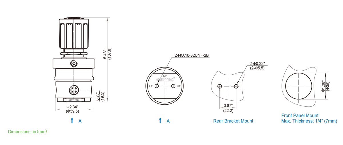 GENTEC R51 Series Corrosion Resistant Regulator